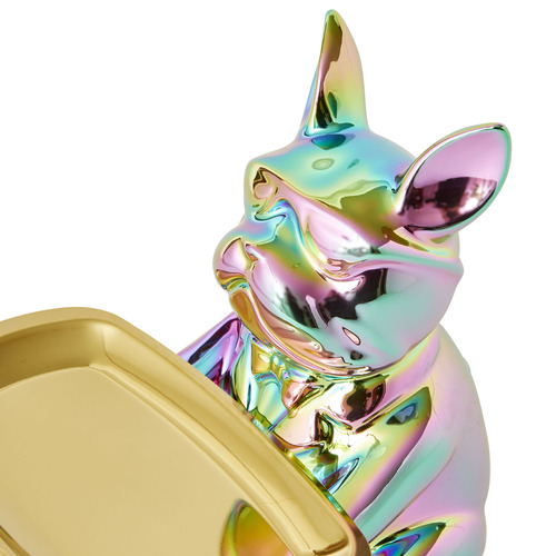 Bulldog-with-Rectangular-Tray-Statue