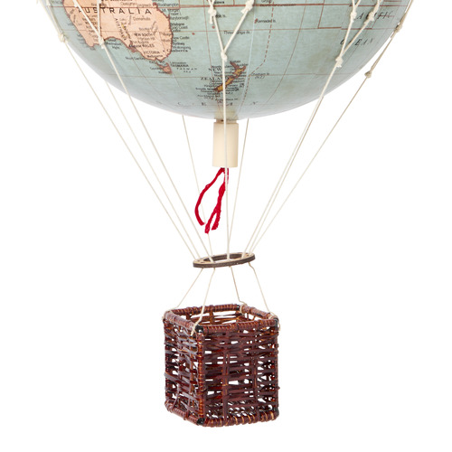 Caelum Vintage Look Hot Air Balloon Globe