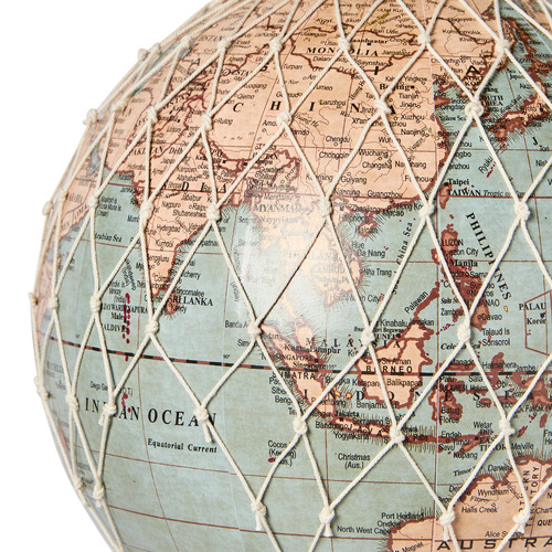 Caelum Vintage Look Hot Air Balloon Globe