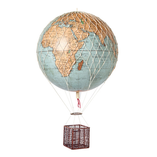 Caelum Vintage Look Hot Air Balloon Globe
