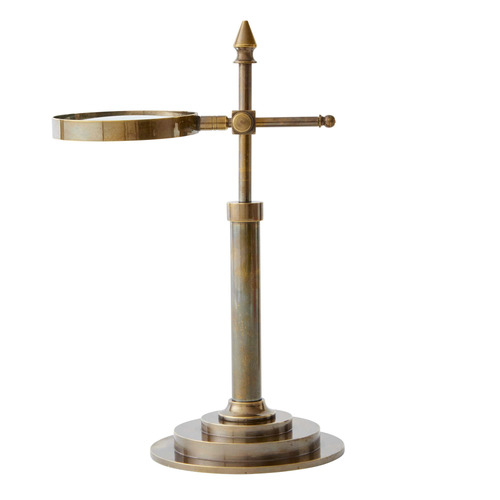 Darwin Desk Magnifier Brass Ornament