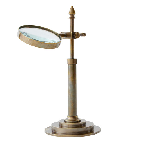 Darwin Desk Magnifier Brass Ornament
