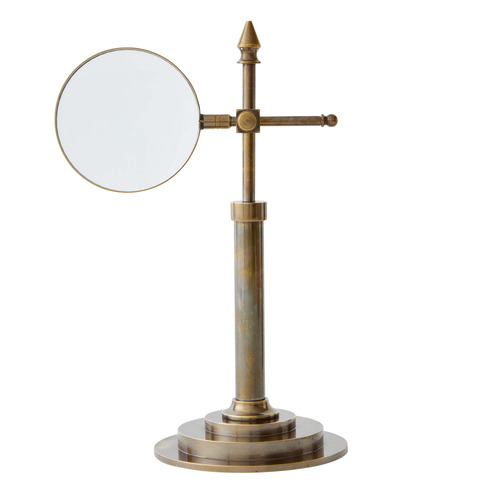 Darwin Desk Magnifier Brass Ornament