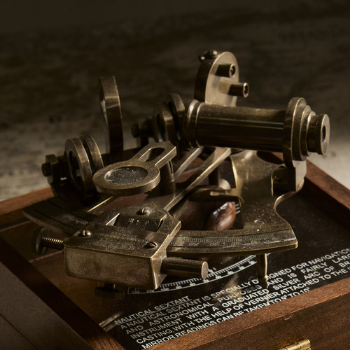 Sextant Brass Ornament