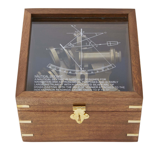 Sextant Brass Ornament