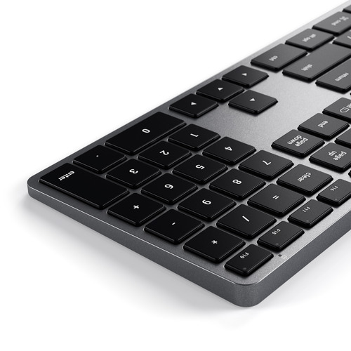 Space Grey Satechi Slim W3 USB-C Wired Keyboard | Temple & Webster