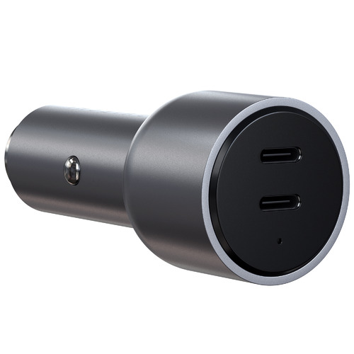Space Grey Satechi 40W USBC PD Car Charger Temple & ster