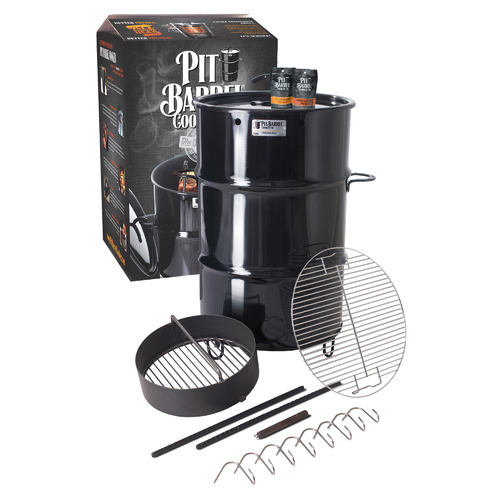 The Que Club Classic Pit Barrel Cooker Drum Smoker Temple & ster