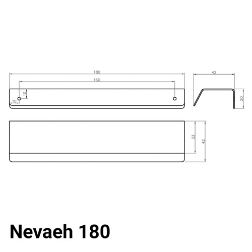 Nevaeh Brass Cabinet Pull Handle