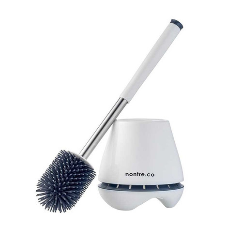 nontre.co White & Grey Premium Toilet Brush | Temple & Webster