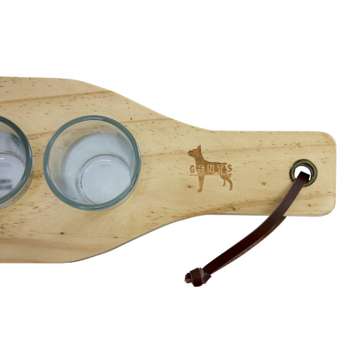 Gents Shot Glasses & Serving Board