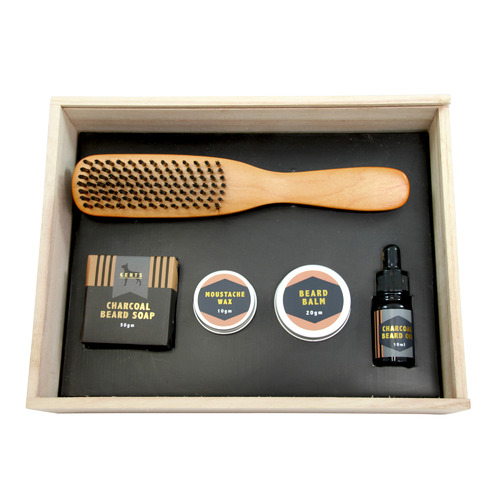 Gents Beard & Moustache Grooming Box Set