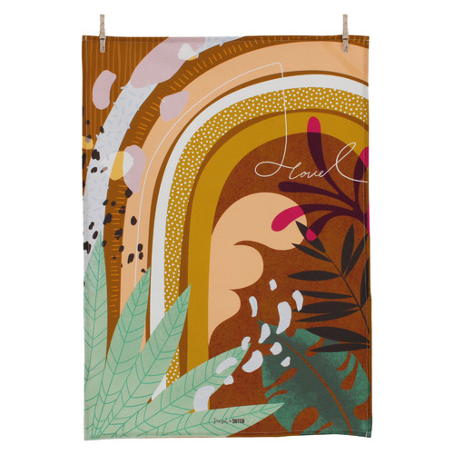 Hidden Rainbow Organic Cotton Teatowel