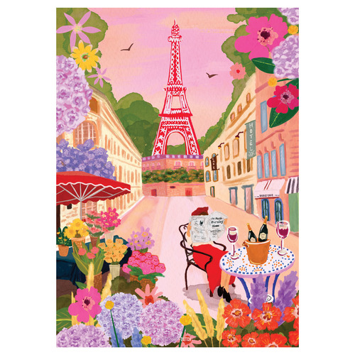 1000 Piece Paris in Bloom Wall Jigsaw Puzzle