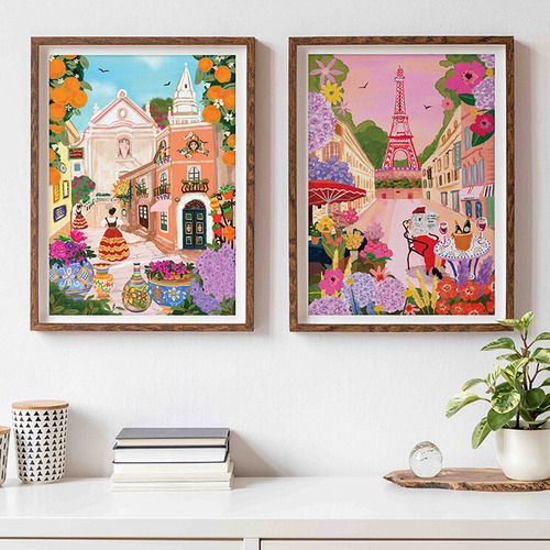 1000 Piece Paris in Bloom Wall Jigsaw Puzzle