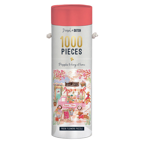 1000 Piece Fresh Flowers Wall Jigsaw Puzzle