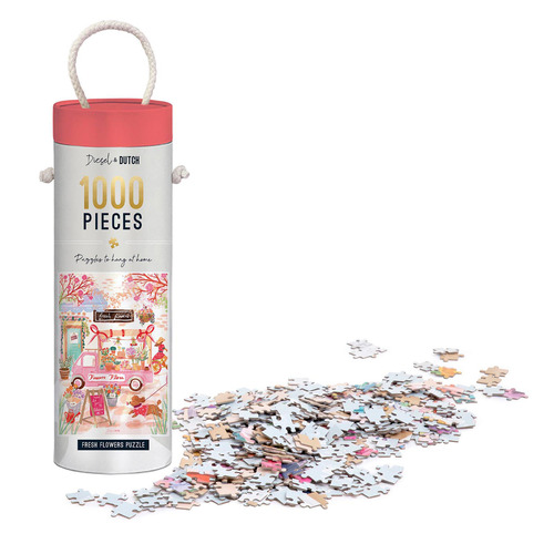 1000 Piece Fresh Flowers Wall Jigsaw Puzzle