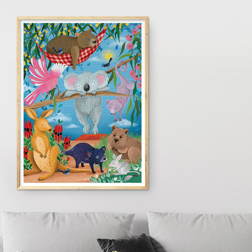 1000 Piece Wildlife Down Under Wall Jigsaw Puzzle