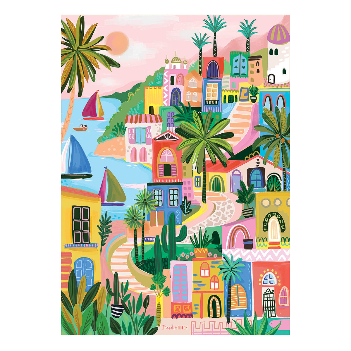 1000 Piece Sicilian Village Jigsaw Puzzle