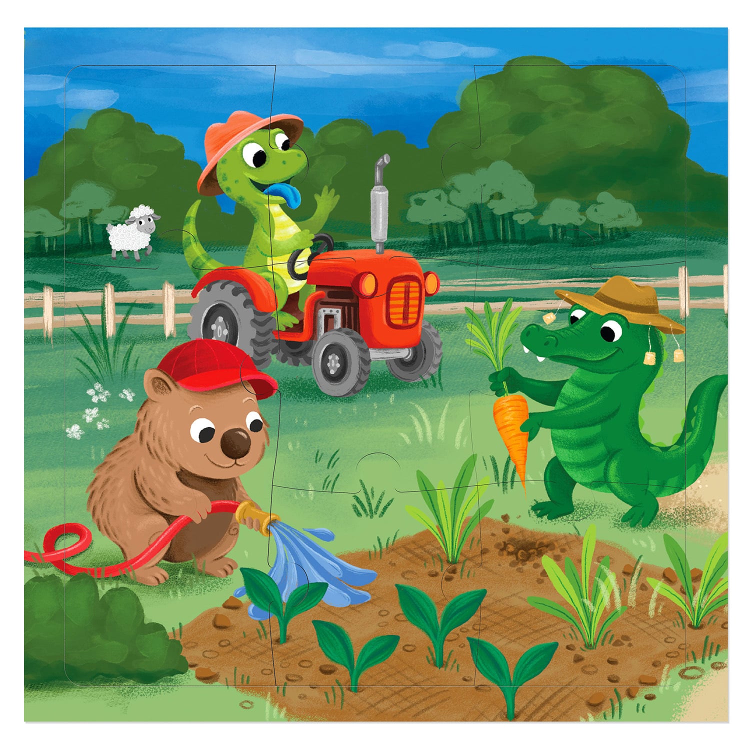 Diesel & Dutch 27 Piece Kids On the Farm Magnetic Puzzle