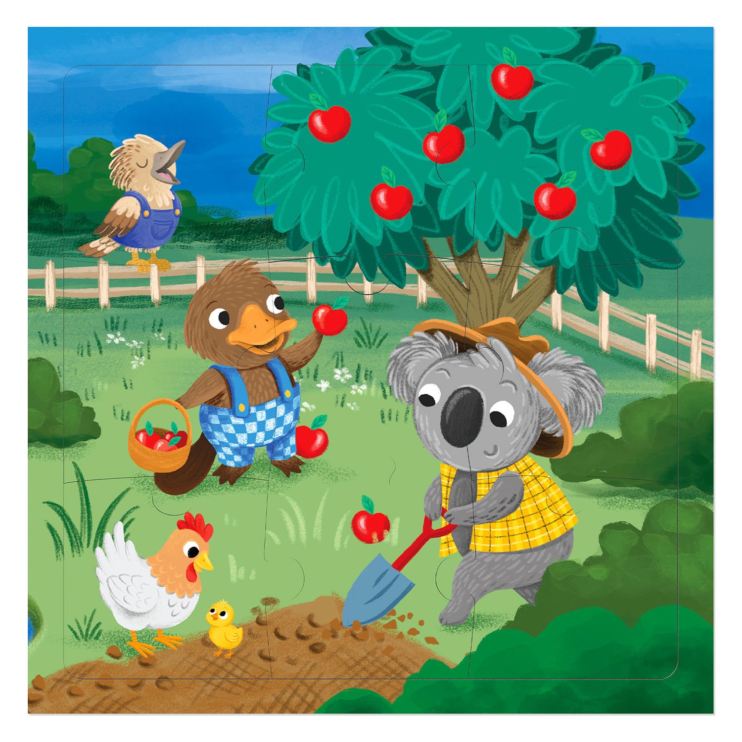 Diesel & Dutch 27 Piece Kids On the Farm Magnetic Puzzle