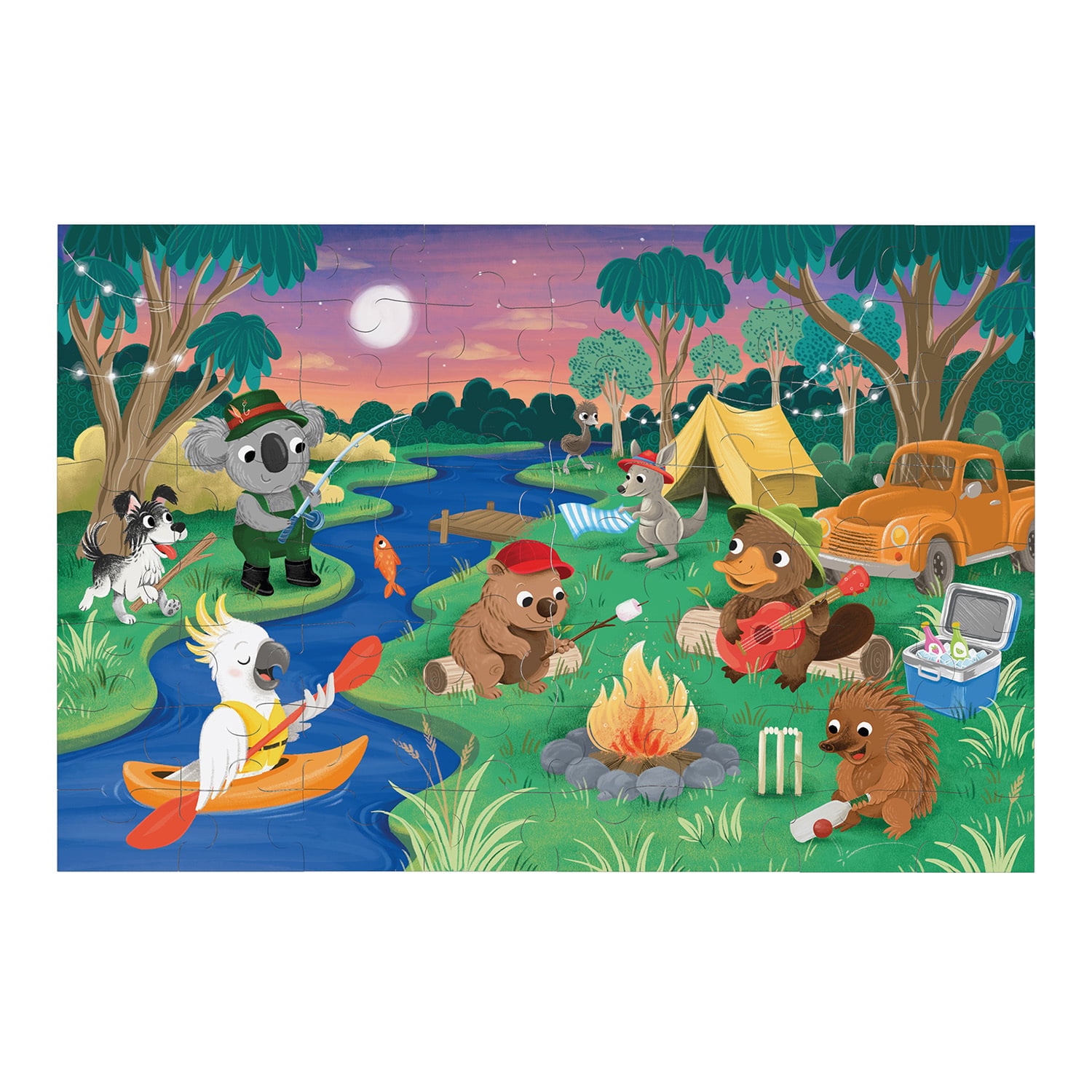 Diesel & Dutch 64 Piece Happy Campers Jigsaw Puzzle