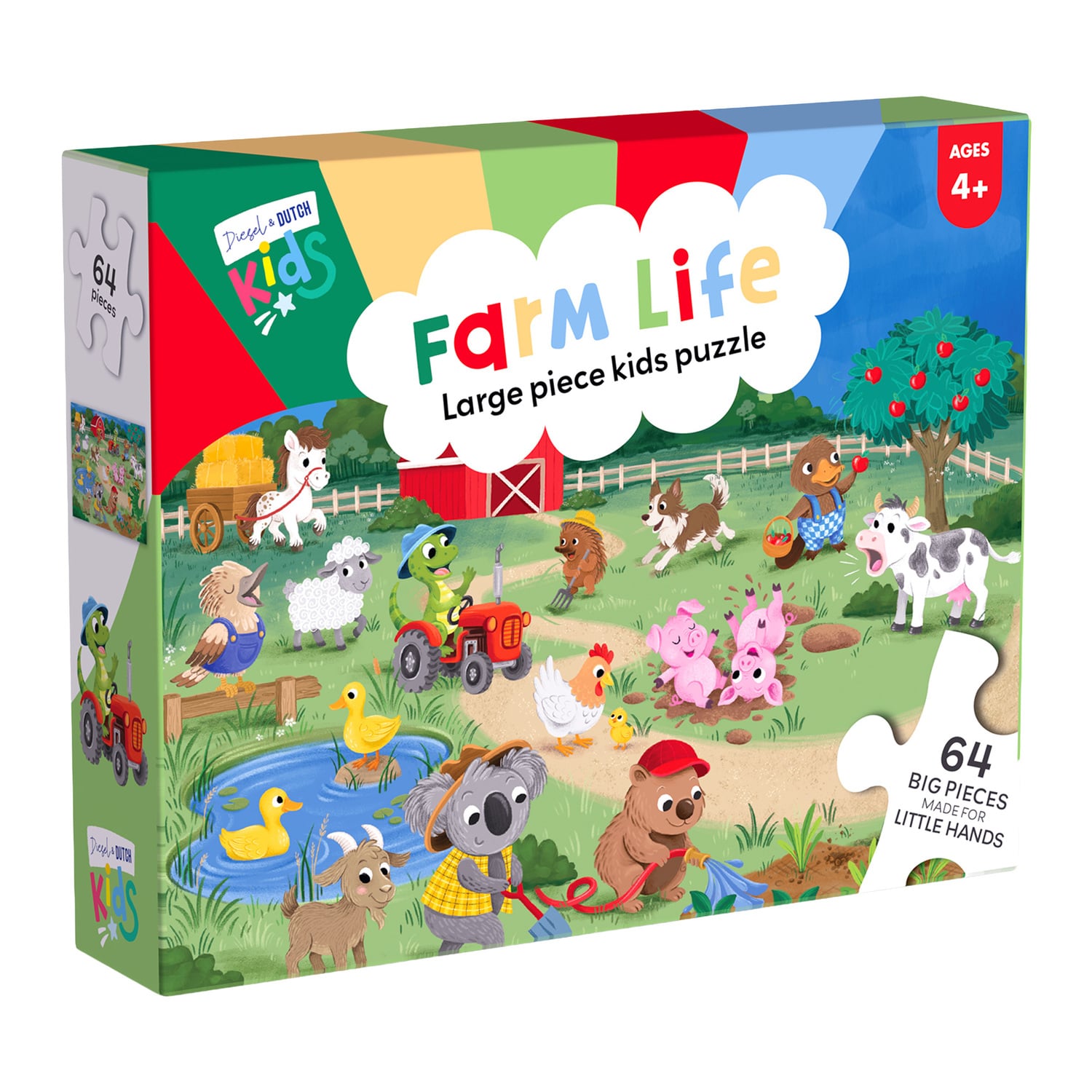 Diesel & Dutch 64 Piece Farm Life Jigsaw Puzzle