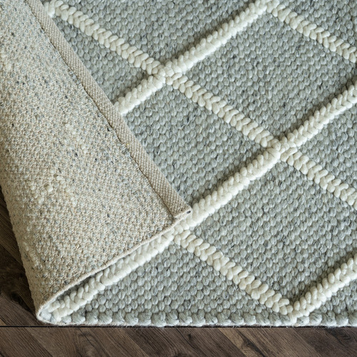Grey & Ivory Lincoln New Zealand Wool-Blend Rug