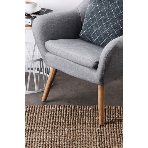 Silver Laney Hand-woven Jute Rug