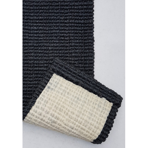 Ruglife Charcoal Resse Hand-Woven Jute Runner | Temple & Webster