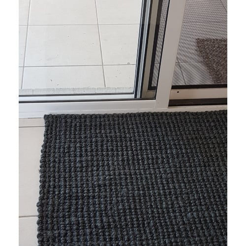Charcoal Resse Hand-Woven Jute Rug