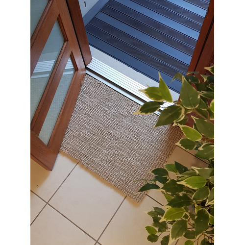 Ruglife Flax Ember HandWoven Jute Doormat Temple & ster