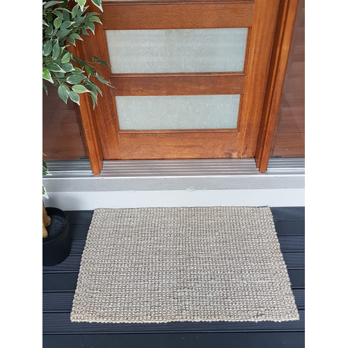 Ruglife Flax Ember HandWoven Jute Doormat Temple & ster