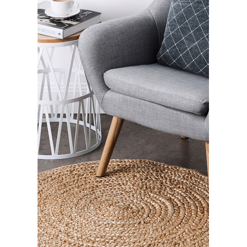 Gold Braided Denise Jute Round Rug