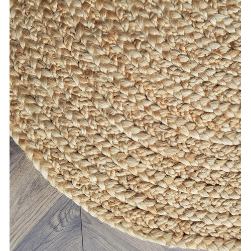 Gold Braided Denise Jute Round Rug
