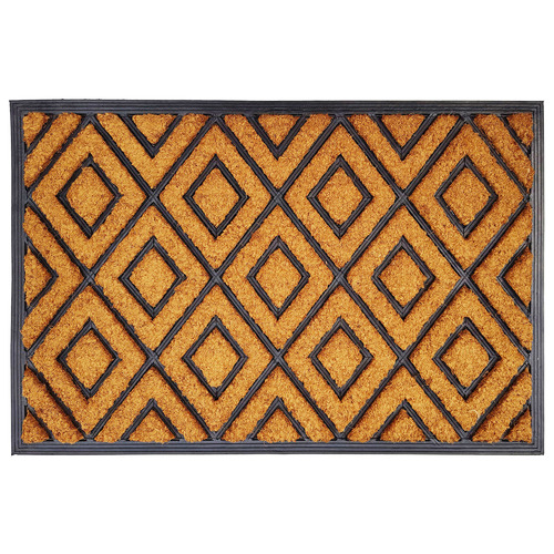 Diamond Rubber & Coir Doormat Temple & ster
