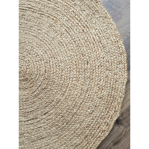 Natural Hanson Hand-Knotted Jute Round Rug