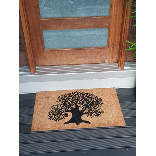 Ruglife Tree Of Life Coir Doormat Temple & ster