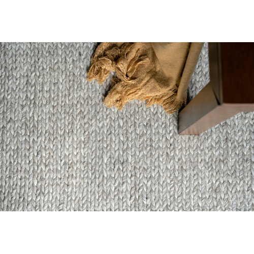 Silver Braided Camilla New Zealand Wool-Blend Rug