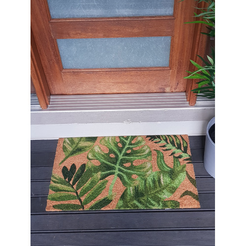 Green Leaf Coir Doormat