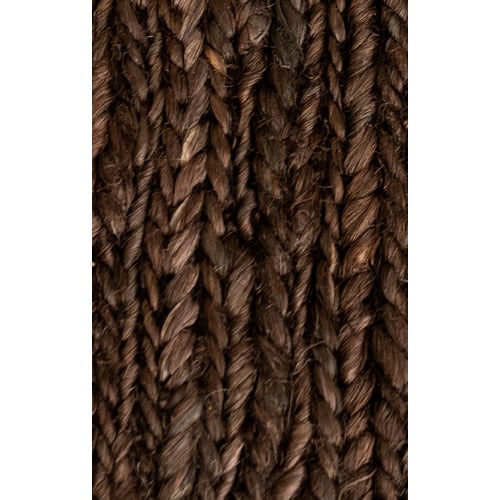Dark Brown Jairus Hand-Knotted Jute Rug