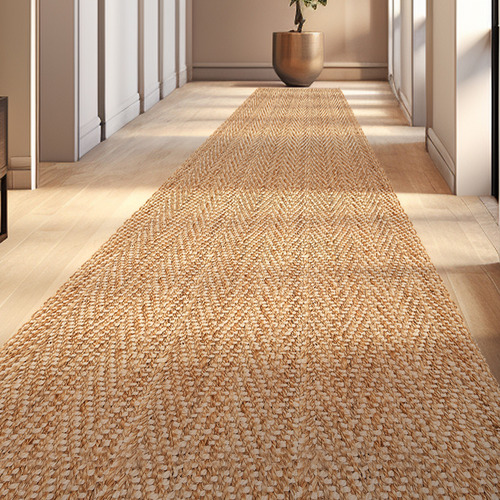 Gold & Ivory Matvey Hand-Spun Jute Runner