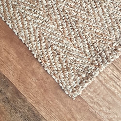 Gold & Ivory Matvey Hand-Spun Jute Doormat