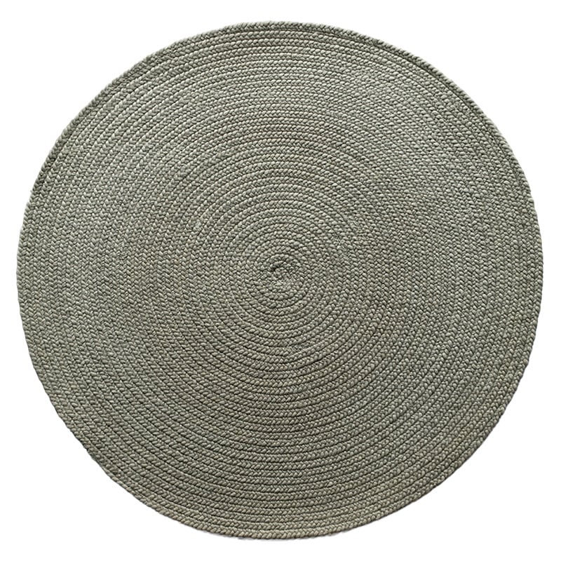 Selena Hand-Braided New Zealand Wool Round Rug