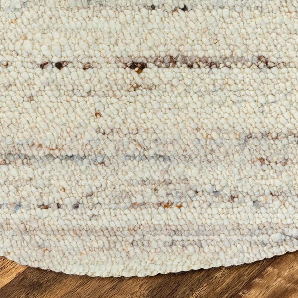 Brie Hand-Woven New Zealand Wool Round Rug