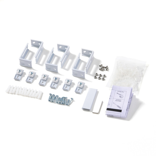 Orion White 360cm Curtain Track & Hooks Set