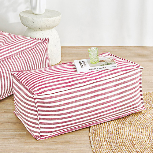 Oscar Faux Linen Ottoman Bean Bag Cover