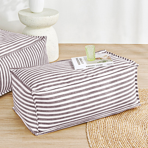 Oscar Faux Linen Ottoman Bean Bag Cover