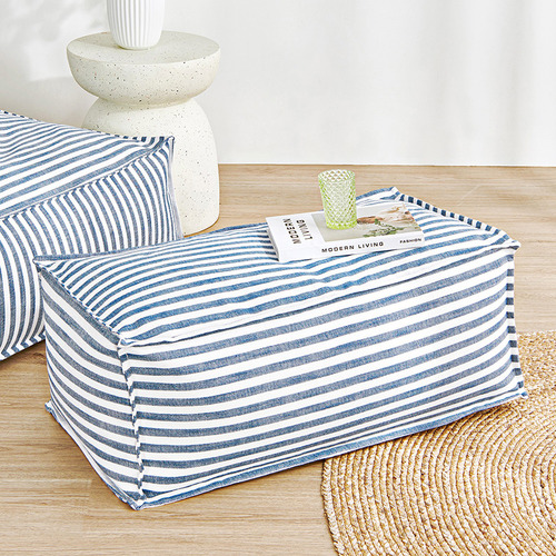 Oscar Faux Linen Ottoman Bean Bag Cover