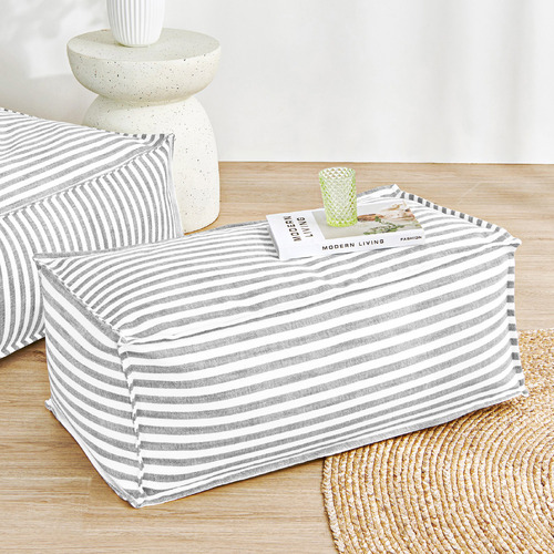 Oscar Faux Linen Ottoman Bean Bag Cover